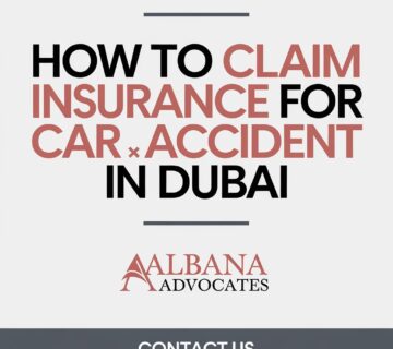 How to claim insurance for car accident in Dubai